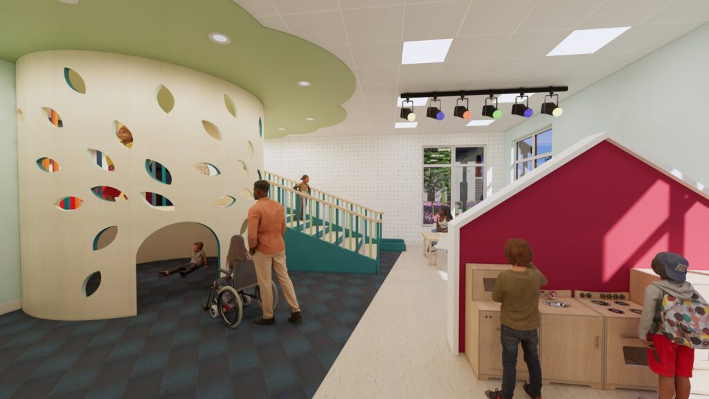 Rendering of St. Louis City Ronald McDonald House Play Area