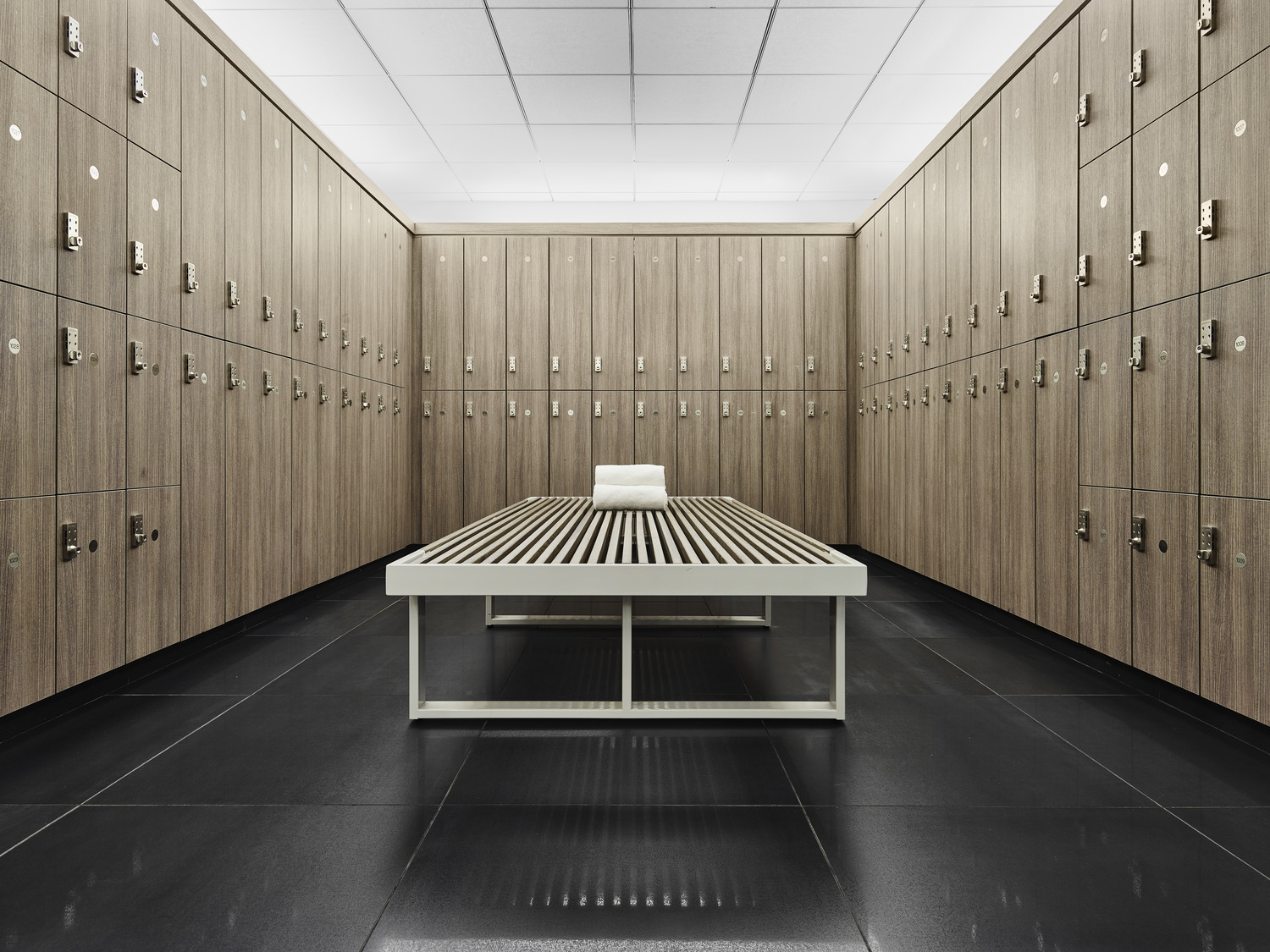 Locker room at Equinox