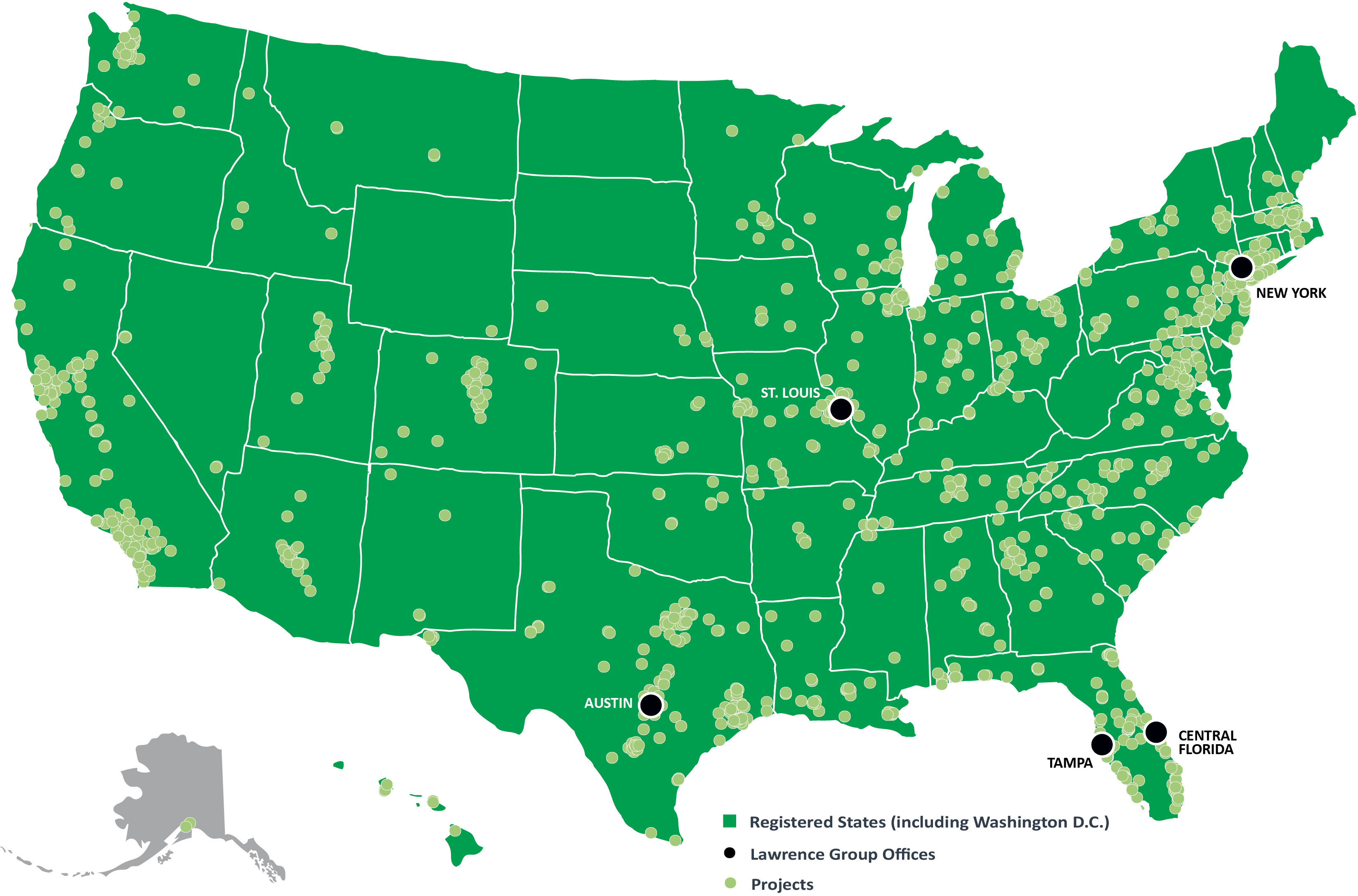 Office locations of Lawrence Group