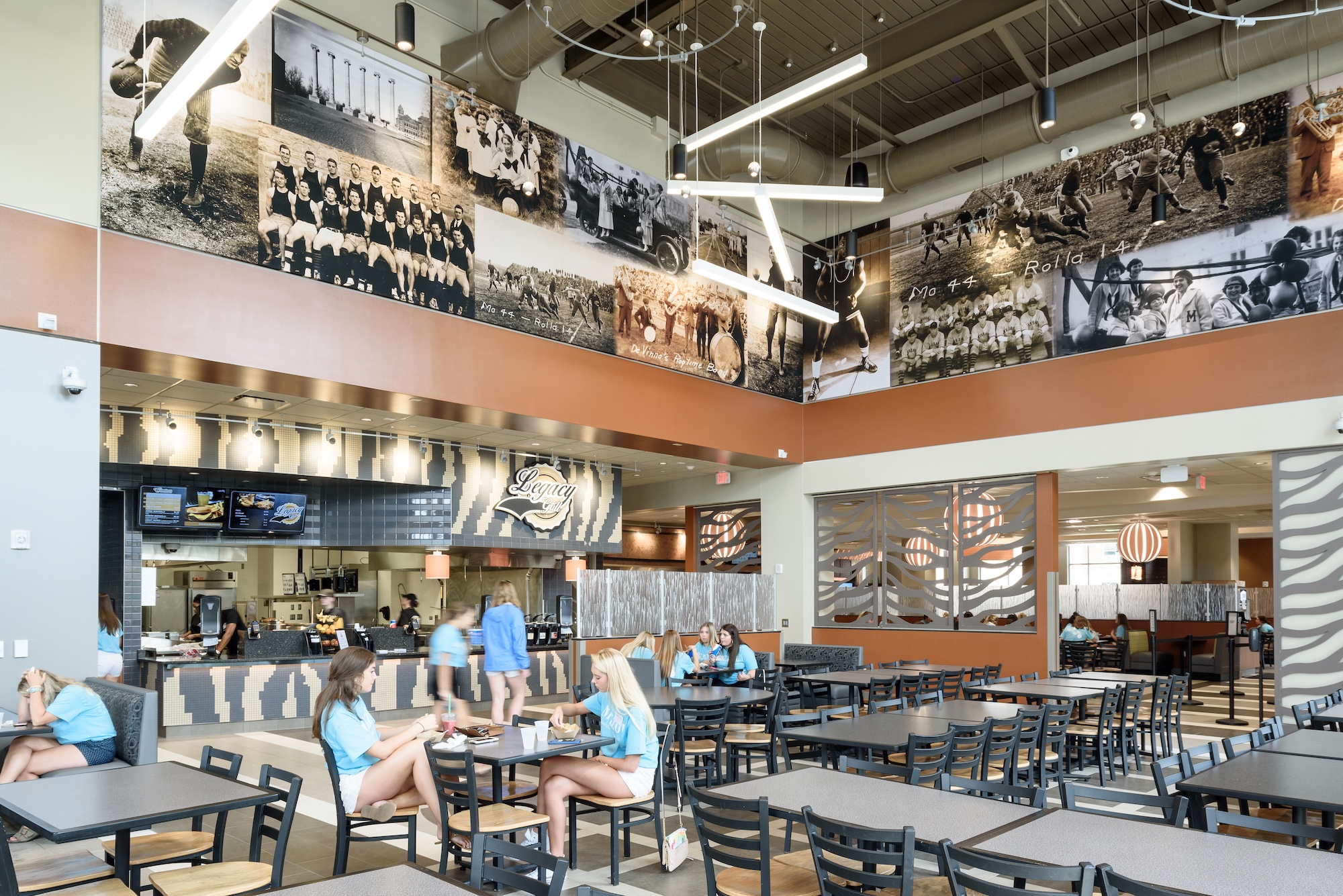An interior photograph of a restaurant space
