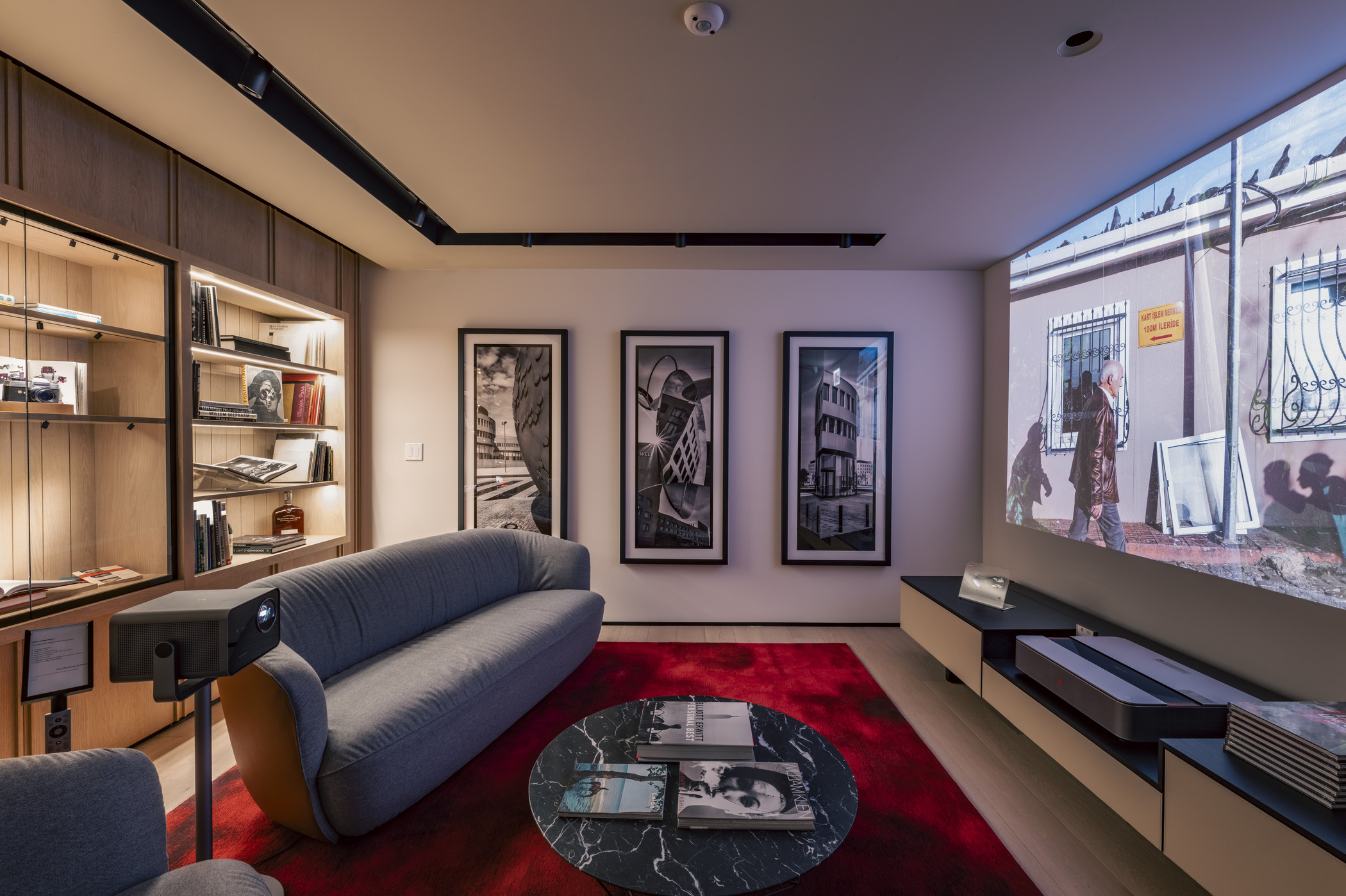 Leica Store Chicago cinema lounge