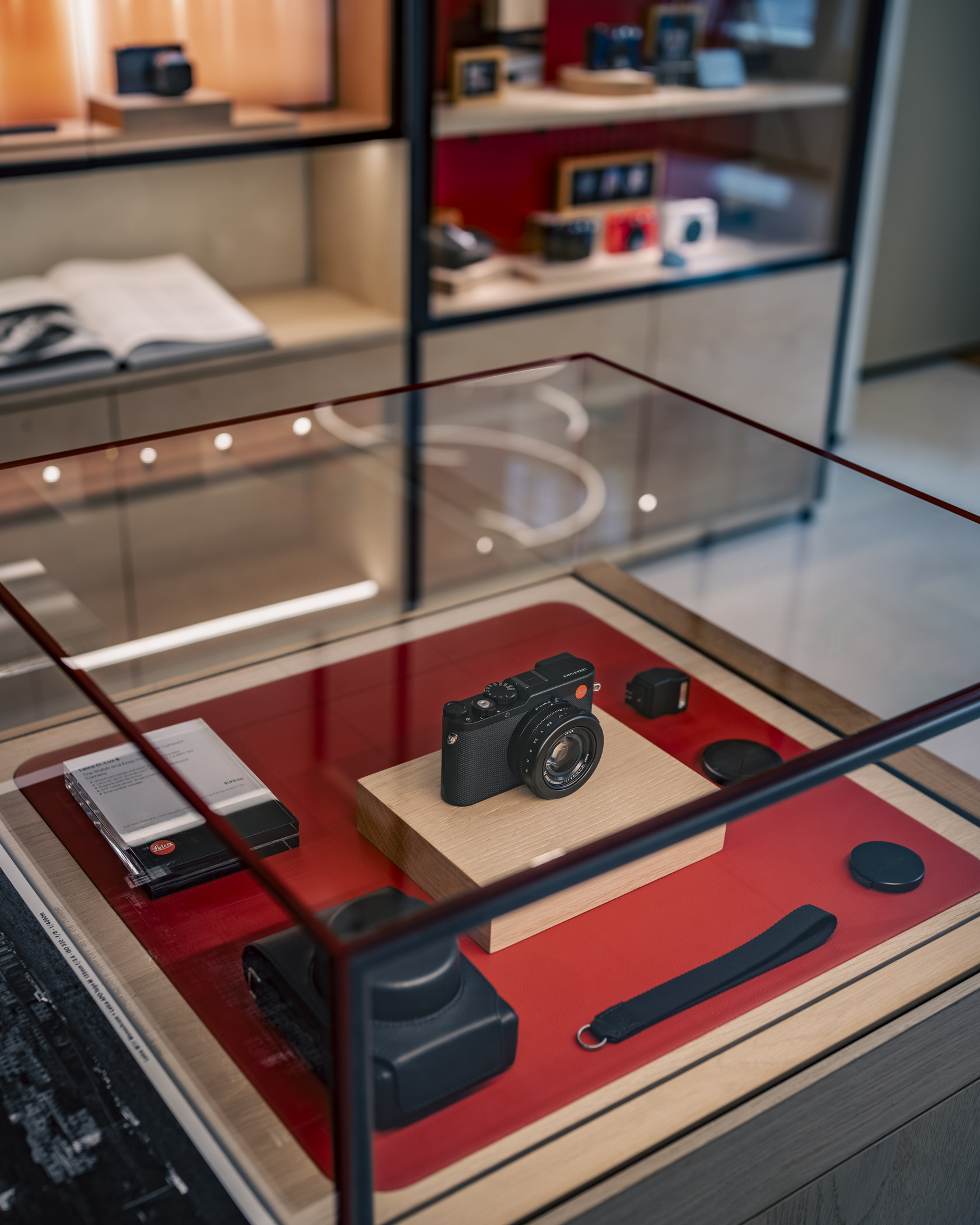 Leica Store Chicago camera display