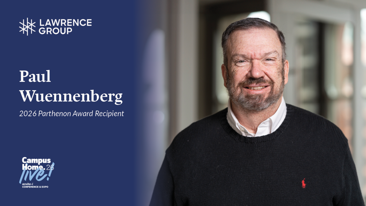 Paul Wuennenberg Receives Prestigious ACUHO-I Parthenon Award