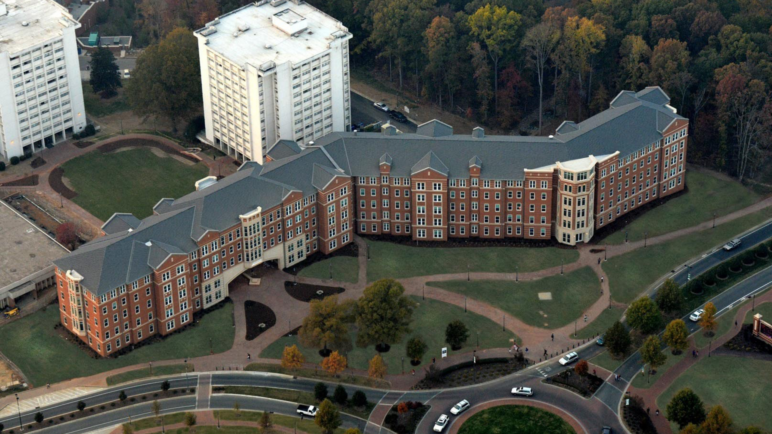 UNC Charlotte - Levine Hall aerial view